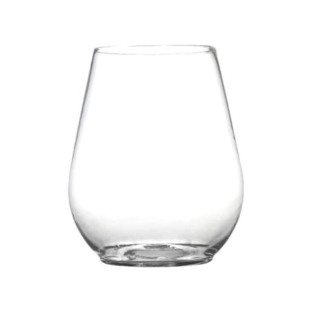 Smarty Had A Party 4 oz. Clear Stemless Plastic Mini Goblets (64 Goblets), 64PK 03704-CASE